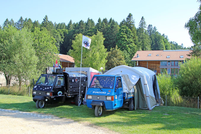 Auf dem Campingplatz  "Les Cerneux" in Les Breuleux