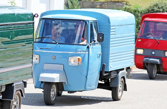 Ausfahrt am 15. Ape-Treffen in Bergfelden