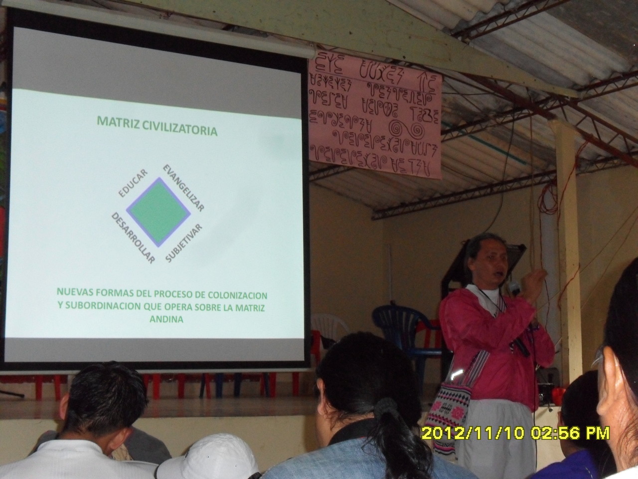Ponentes en el Reencuentro Educación Ancestral en Guampia (2012)