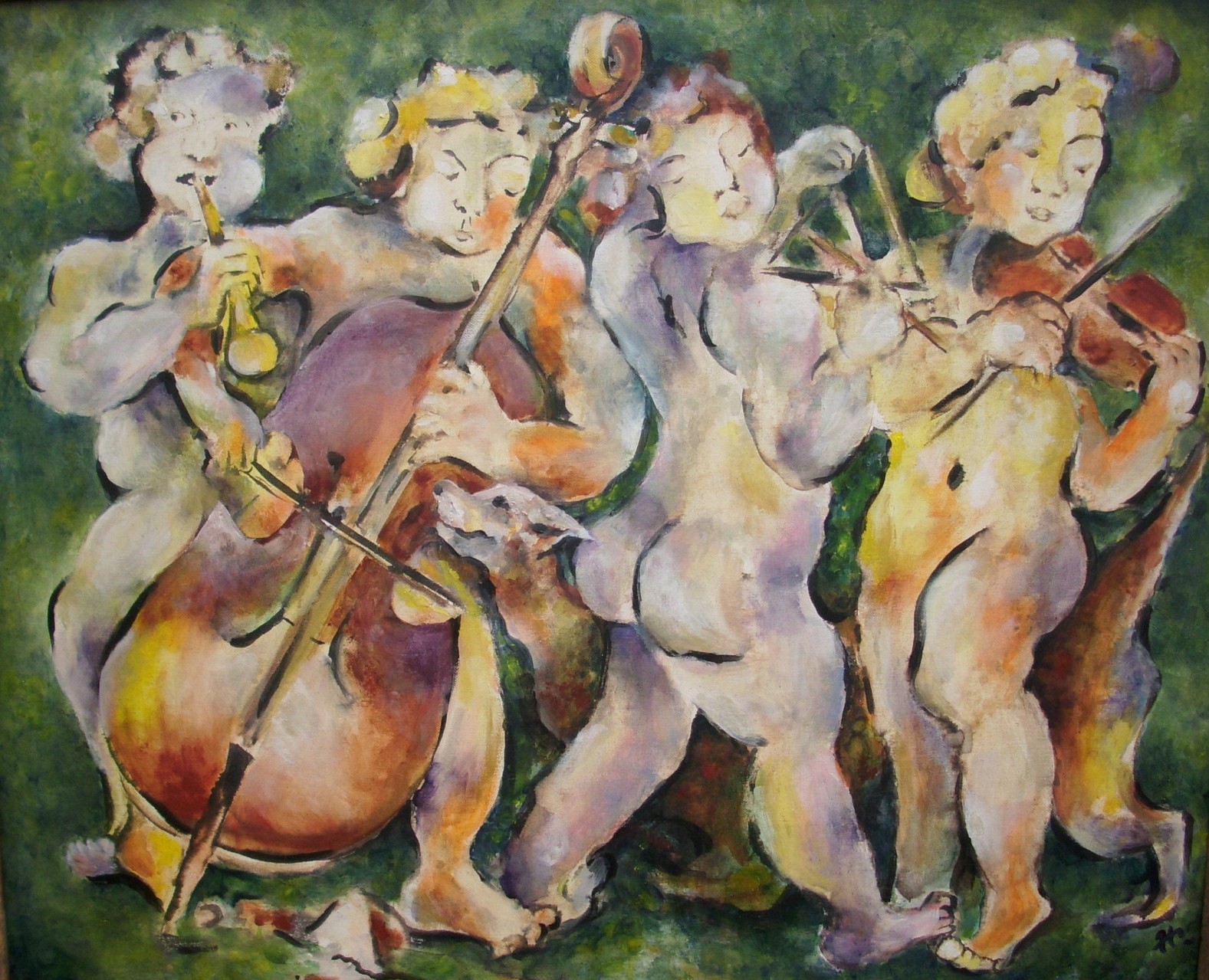 Die kleine Nacktmusik 50x60