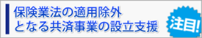 保険業法の適用除外となる共済事業の設立支援