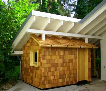 individuelle Sauna aus Holz, Zimmerei Haberland Jüterbog OT Kloster Zinna