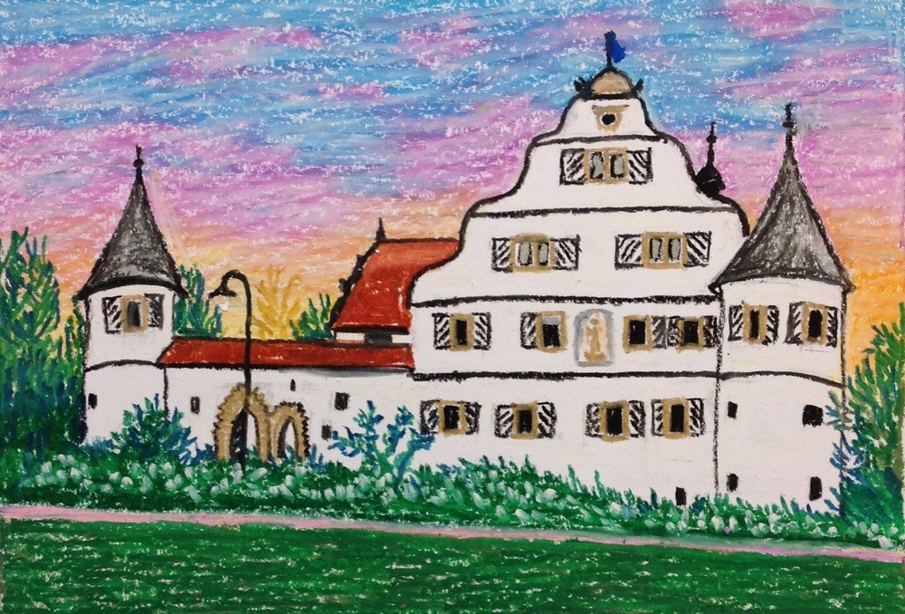 ドイツ/アイヒターズハイム城 世界の城館風景画