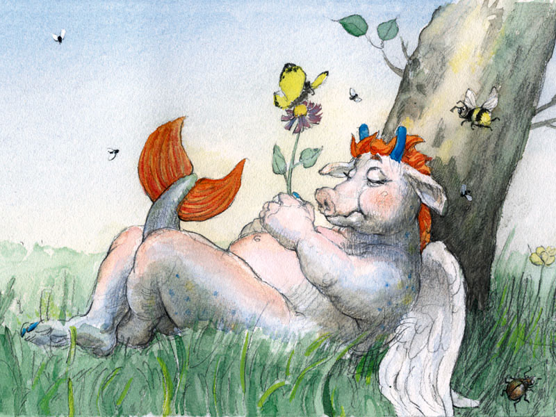 © Bernd Streiter, Illustration aus dem Kinderbuch »Was das Walula alles kann«