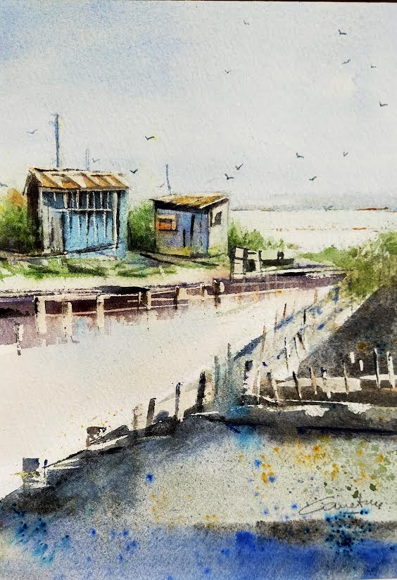 Cabanes de pêcheurs, bassin d'Arcachon