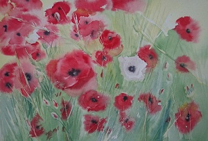Coquelicots n° 2 26x35   (2018) Collection privée