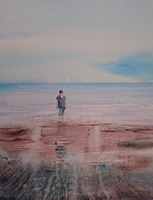 Sortie de l'eau (2019) 21x37 *