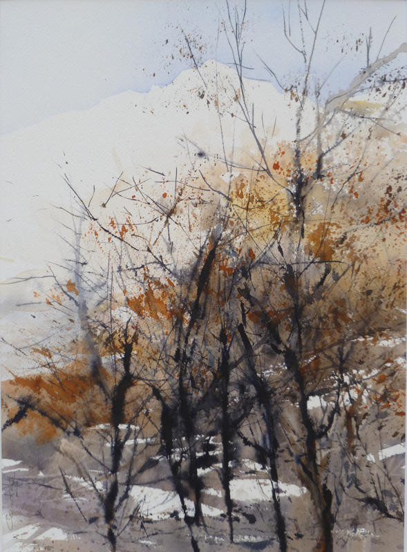 La pinède après l'incendie - n°12 - 26.5x36.5 collection privée  (2013)