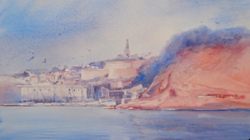 Entrée du port de Marseille 30x44 Collection privée (2016)