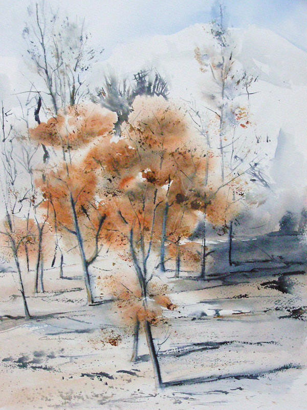 La pinède après l'incendie - n°6 - 36x55 *(2011)