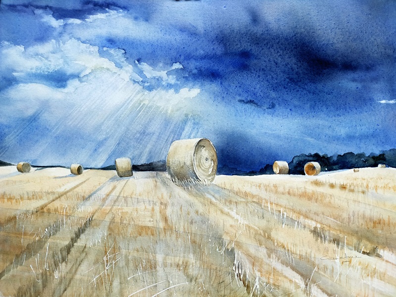 Meules sous l'orage à Clermont P (32)
