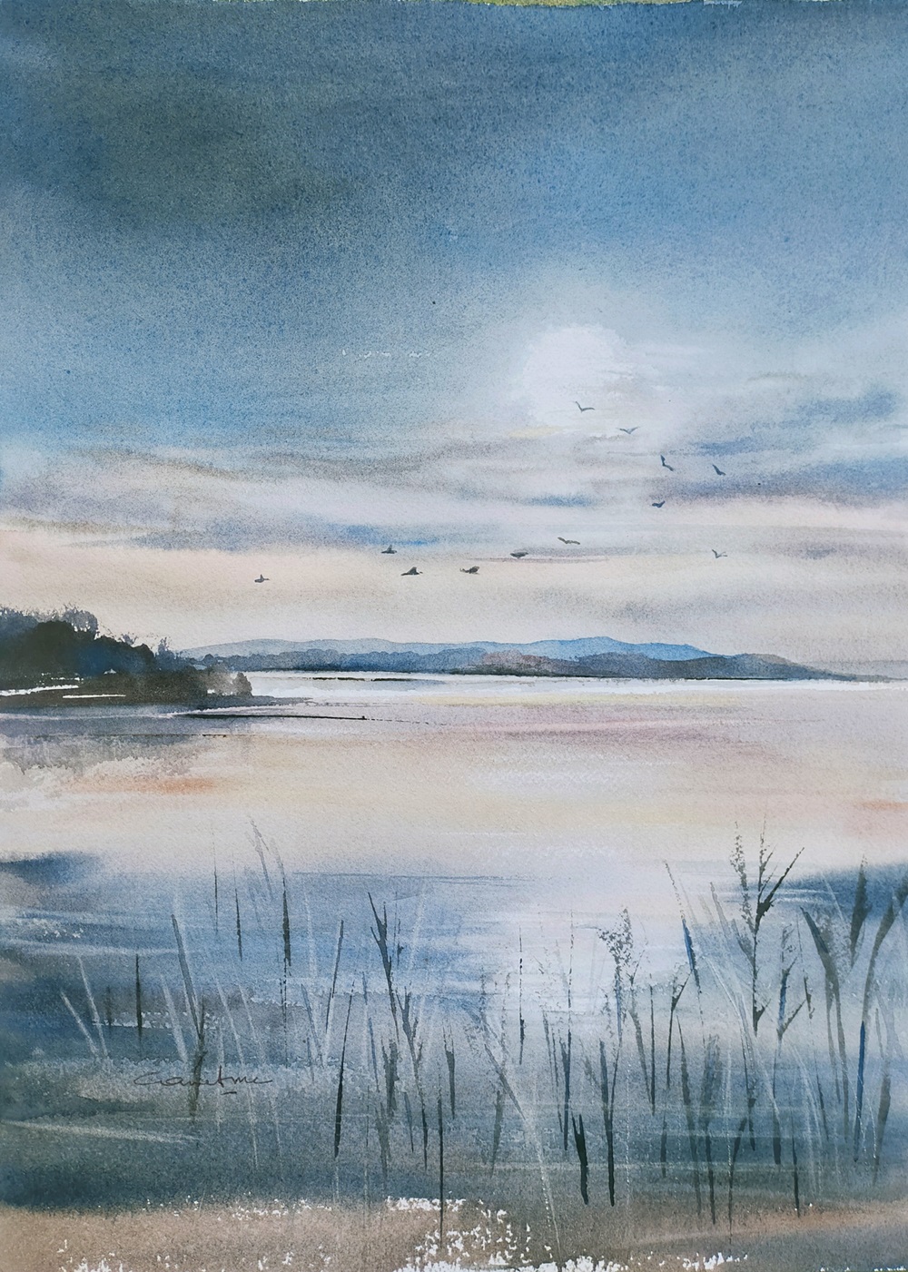 L'étang d'Astarac (32) le soir