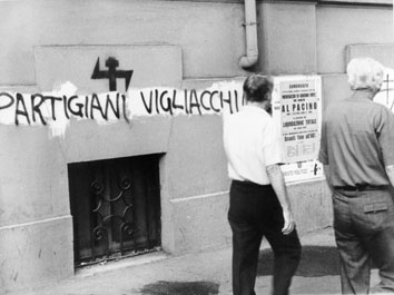 Roma, Settembre 1992 - Scritte fasciste e nazziste