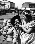 Roma, Maggio 1965 - Margareth lee, Franco Franchi e Moira Orfei, spaghetti western