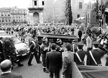 Roma, Giugno 1996 - Funerali di Luciano Lama