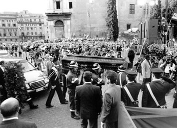 Roma, Giugno 1996 - Funerali di Luciano Lama