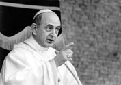 Roma, Maggio 1965 - Espressioni Papa Paolo VI