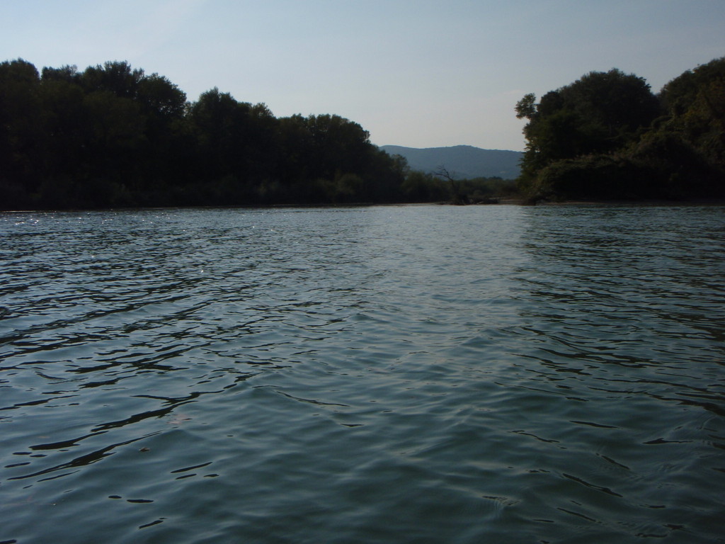 vue vers l'amont depuis Viviers