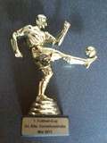 der gewonnene Pokal