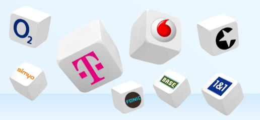 Vodafone, o2, Blau, Yourfone, Ayyildiz, otelo, Vodafone Kabel Deutschland, Mobilcom