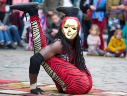 Artistin im Covent Garden