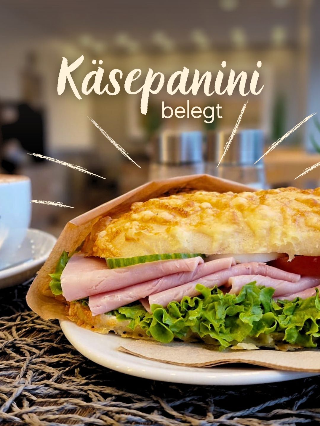 Käsepanini belegt