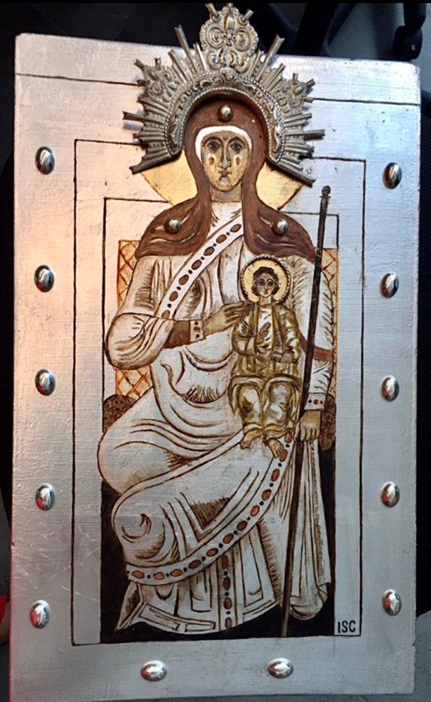 Virgin and Jesus Child (18"x10")