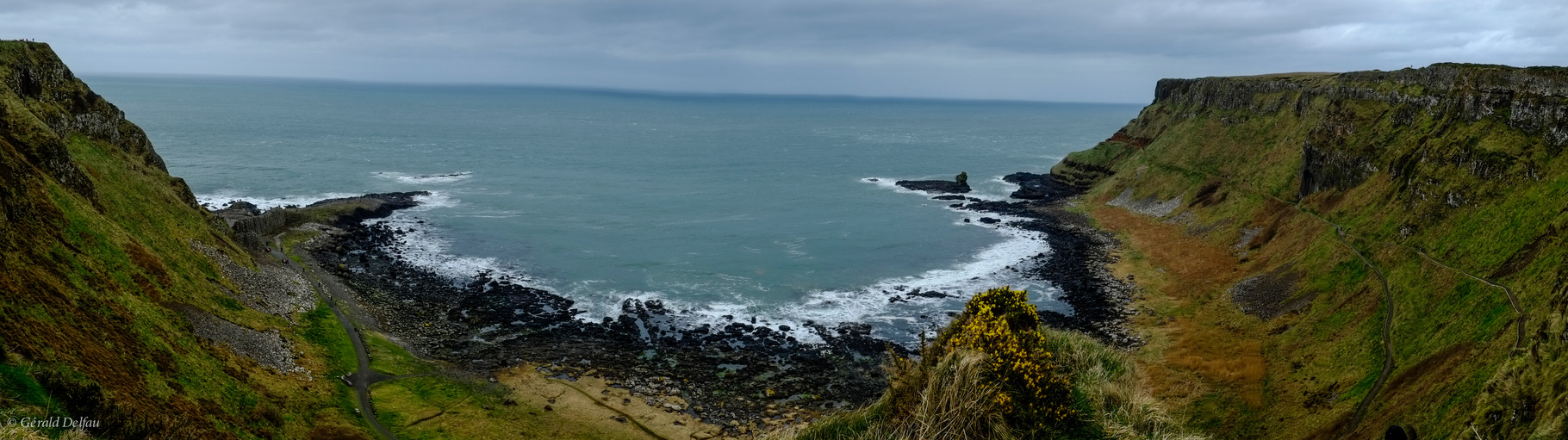 Irlande du Nord, chaussée des Géants (Giant's Causeway), côte d'Antrim