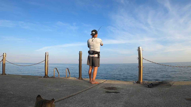 淡路島 富島でショアジギング シオ獲った!