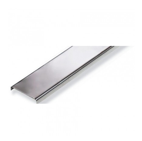 Abschlussschiene Edelstahl Poliert 250x 10 Cm Glasbausteine Center
