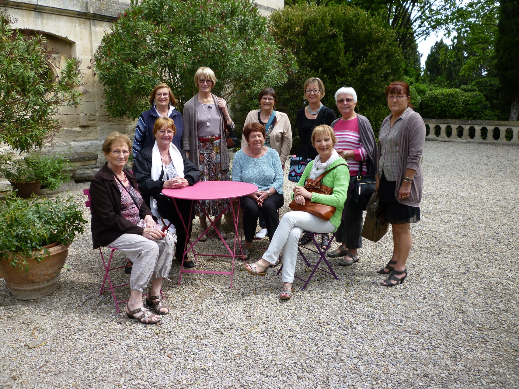 Dans les jardins de l'abbaye