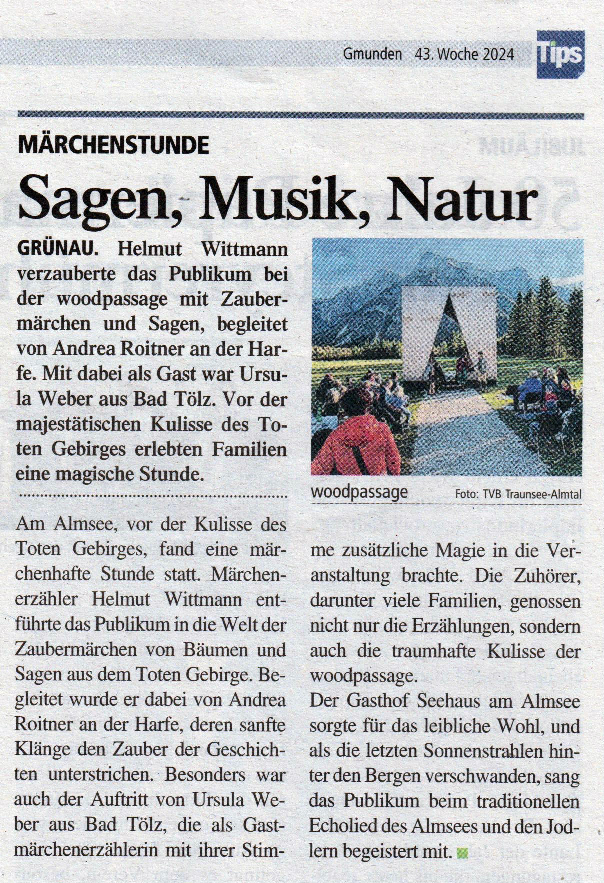 Geschichtenerzählerin Ursula Weber in Österreich