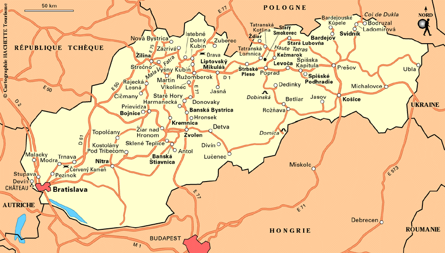 carte slovaquie