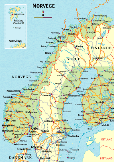 Norvege carte kuoni