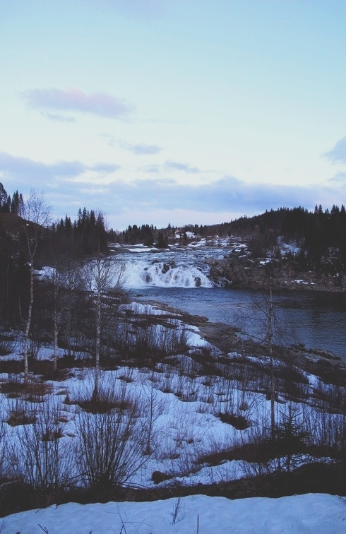 bigousteppes norvège chutes vallée vefsna glace neige