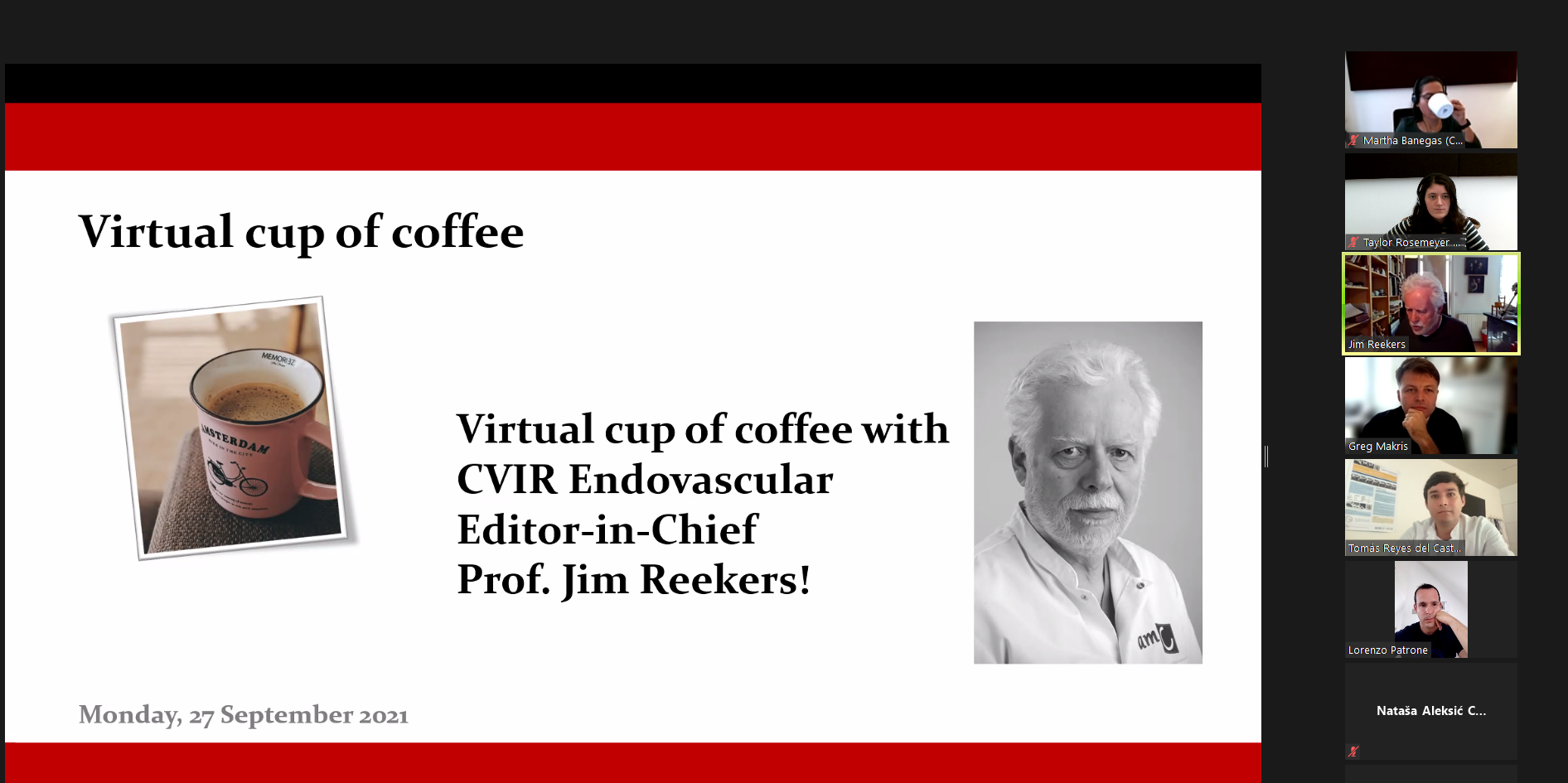 Virtual Cup of Coffee CVIR Endovascular CIRSE's open access journal