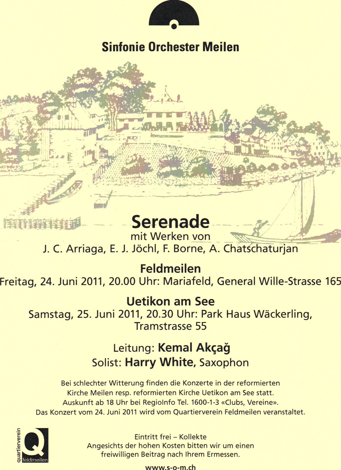 Plakat Sinfonieorchester Meilen, 2011