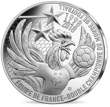 médaille argent fifa les 100 ans de la coupe du monde football