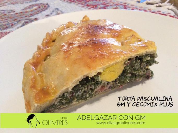Torta pascualina-receta para cecomix plus, olla programable gm y cabezal de horno
