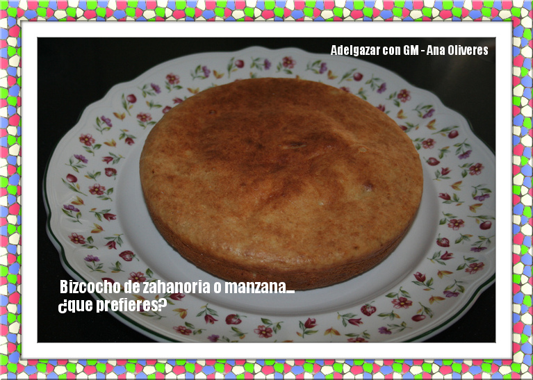 Receta de bizcocho de manzana y receta de bizcocho de zanahorias para ollas programables GM