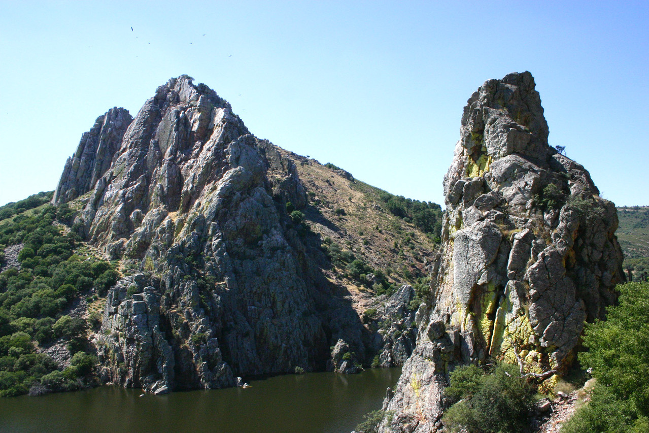 Der berühmte «Geierfelsen» beim Salto del Gitano (Monfragüe-Nationalpark)