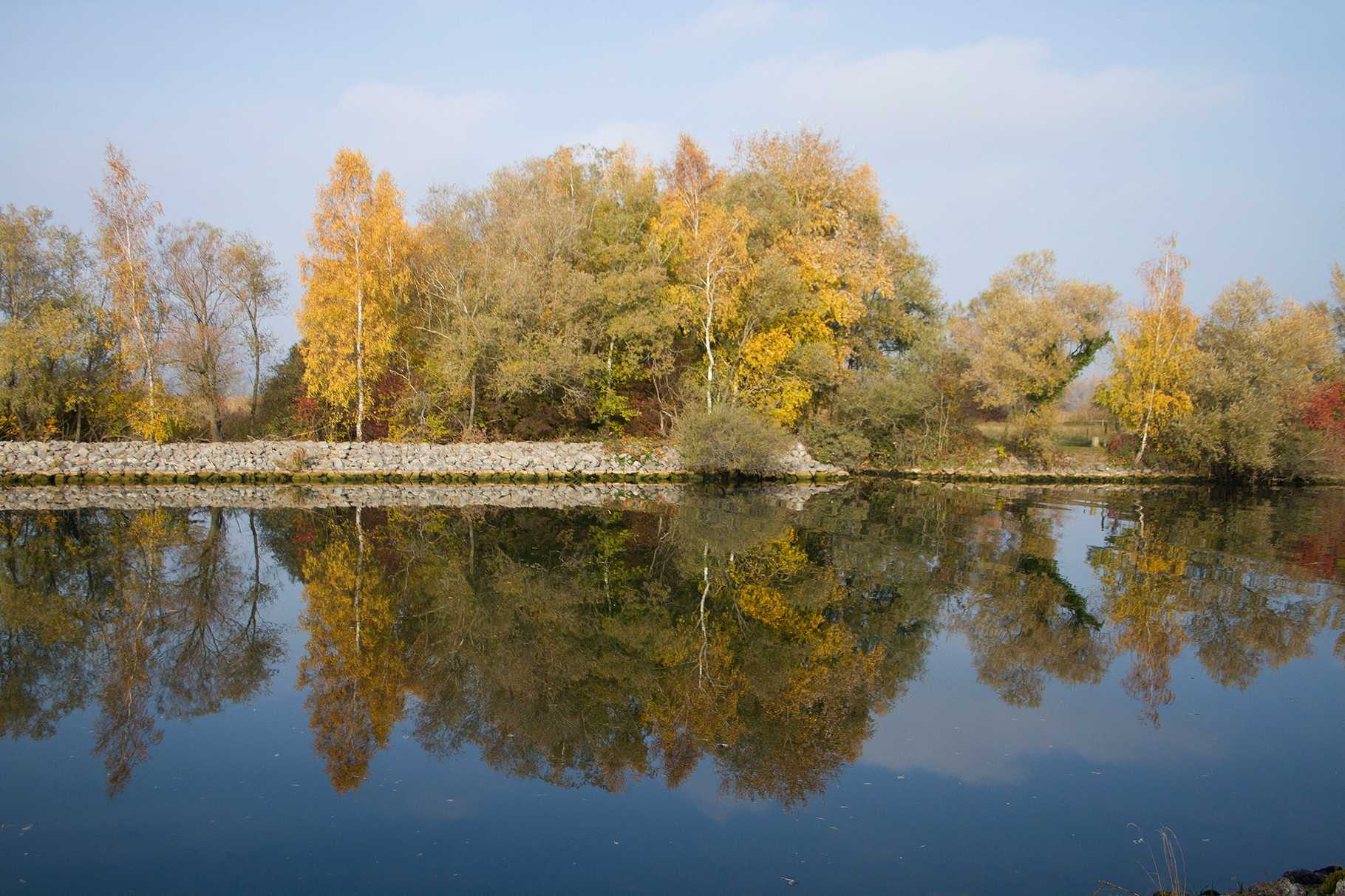 Herbststimmung am Canal de la Broye