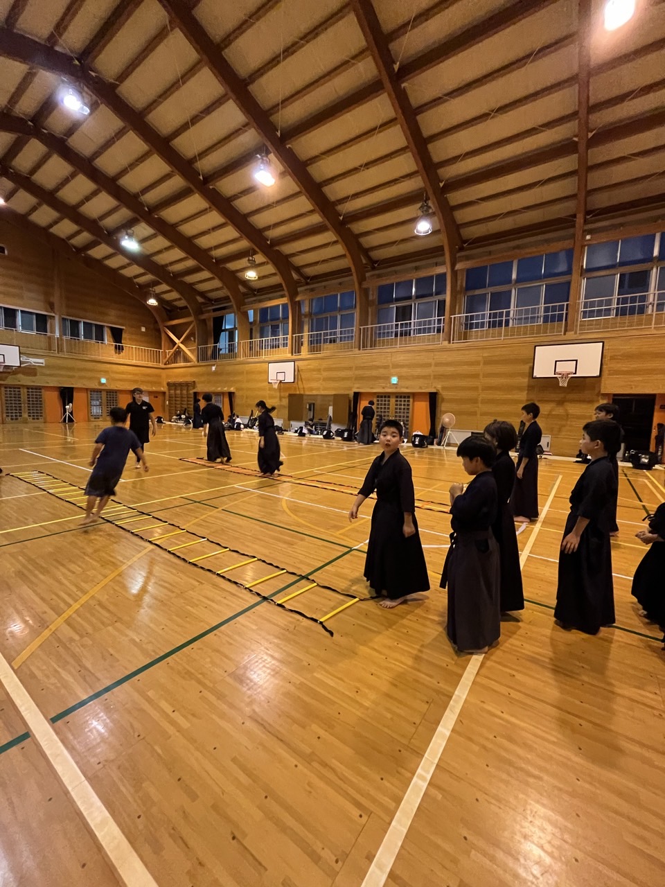 剣道教室でラダートレーニング！