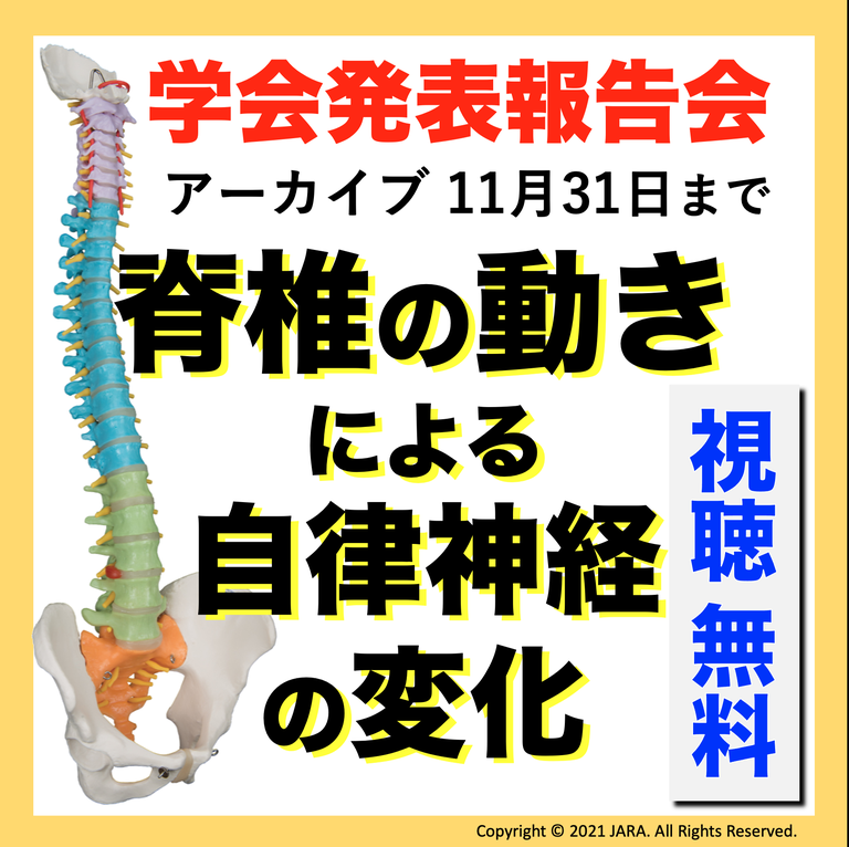 研究発表報告会『脊椎の動きと自律神経のつながり』