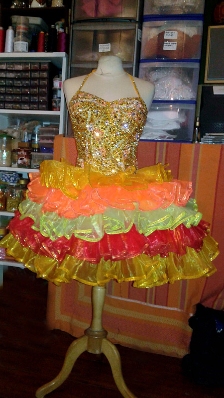 dress multicolor lido de paris