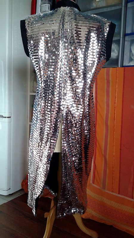 costume paillettes suisse argent