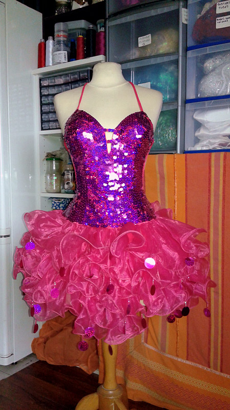 robe organza burlesque - spectacle cabaret