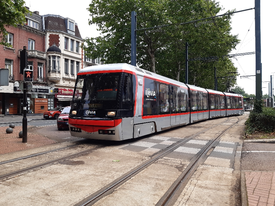 Un tramway BREDA VLC à Roubaix Eurotéléport