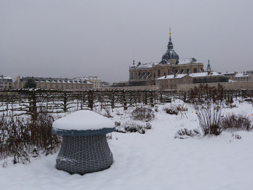 Champicomposteur sous la neige