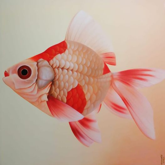 Peter Dessoy, Riesenfisch, Acryl auf Leinwand, 100x100cm 440,-€